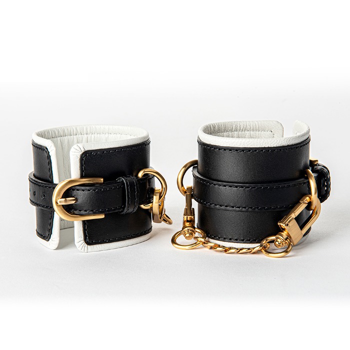 [REDSTYLE] Handcuffs Satto Black Ivory (S / L)